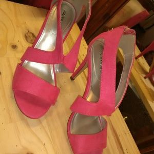 Hot pink heels